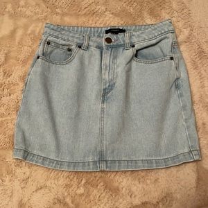 Jean mini skirt